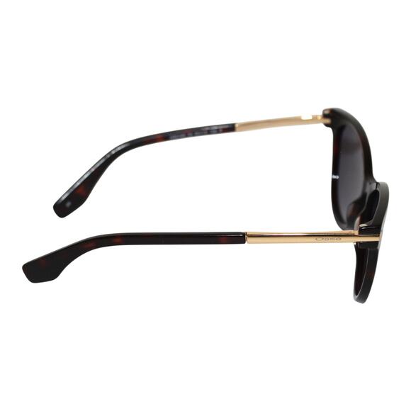 Osse Brown Gold Hardware Cateye Sunglasses